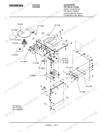 Схема №15 RS248R4 с изображением Инструкция по эксплуатации для аудиоаппаратуры Siemens 00530814
