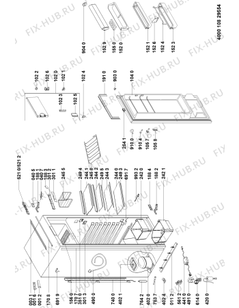 Схема №2 KVIC 3270 A++ LH с изображением Сенсорная панель для холодильной камеры Whirlpool 481010705163