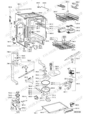 Схема №2 GSIE 100 POWER PT с изображением Панель для электропосудомоечной машины Whirlpool 480140102953