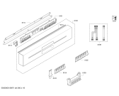 Схема №6 SN58M550DE с изображением Передняя панель для посудомойки Siemens 00671971