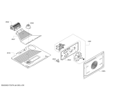 Схема №8 U17M42N5GB с изображением Кронштейн для плиты (духовки) Bosch 00627196