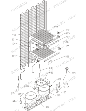 Взрыв-схема холодильника Gorenje RK65368DE (250075, HZOKS3766EBF) - Схема узла 03