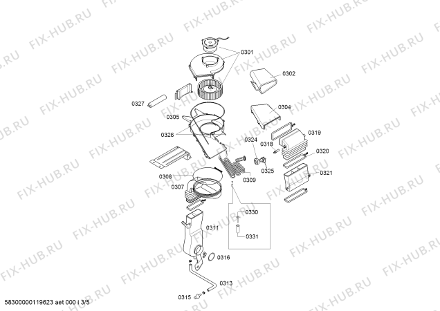 Взрыв-схема стиральной машины Bosch WVTI2842GB WVTI2842 - Схема узла 03