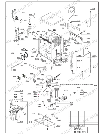 Схема №3 DSFS 1530 S (7629333945) с изображением Дверь для посудомойки Beko 1766630410