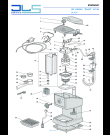 Схема №1 EC145 с изображением Провод для электрокофеварки DELONGHI 7313273709