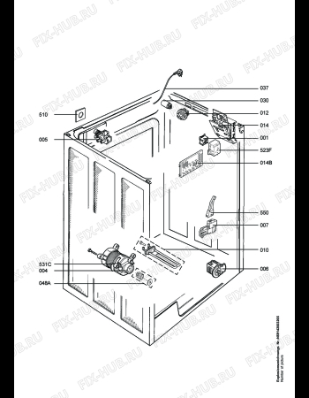 Взрыв-схема стиральной машины Aeg Electrolux LAV52680 - Схема узла Electrical equipment 268