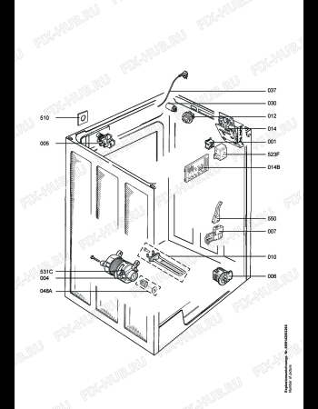 Взрыв-схема стиральной машины Aeg Electrolux LAV66680 - Схема узла Electrical equipment 268