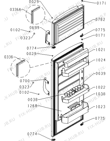 Взрыв-схема холодильника Gorenje RAZ-RF45A1 (320341, HZZS2727) - Схема узла 02