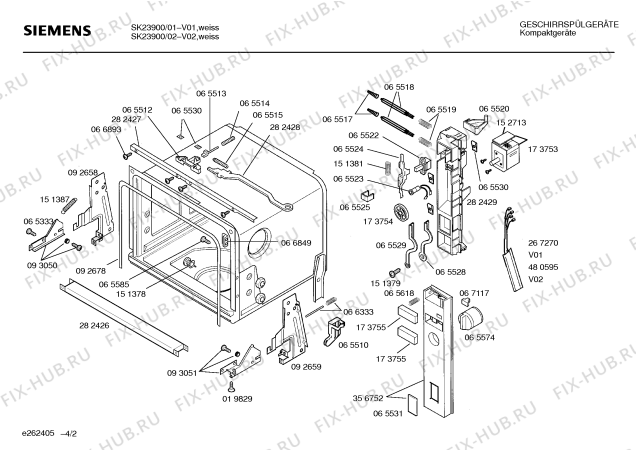 Схема №4 SK23900, Compact 300 с изображением Панель управления для посудомоечной машины Siemens 00356752
