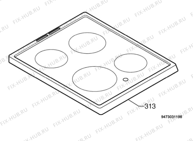 Взрыв-схема плиты (духовки) Elektra ESK6155 - Схема узла Hob 271