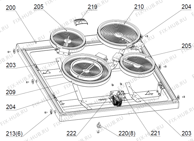 Взрыв-схема вытяжки Asko A42002060 CC9641S SE   -Titanium (335518, A42002060) - Схема узла 02