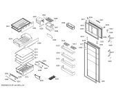 Схема №4 KDN53X46ME с изображением Дверь для холодильника Bosch 00710637