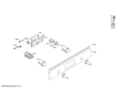 Схема №6 B1ECC0AN0 с изображением Панель управления для плиты (духовки) Bosch 11021476
