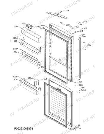 Схема №4 S83520CMX2 с изображением Блок управления для холодильника Aeg 973925055089008