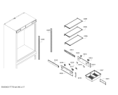Схема №6 T30BB810SS с изображением Панель для холодильника Bosch 00708920