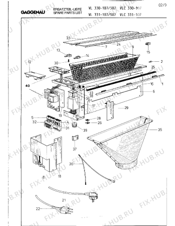 Схема №4 VLC330107 с изображением Инструкция по эксплуатации Gaggenau для вентиляции Bosch 00518526