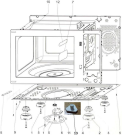 Схема №8 MIO1870E (139908, BD20GB1) с изображением Холдер для микроволновки Gorenje 136245