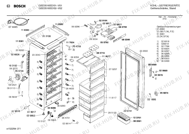 Схема №2 GSD3631S GSD3631 с изображением Планка для холодильника Bosch 00117603