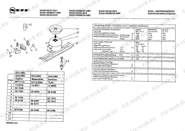 Схема №3 G4512X0IE с изображением Емкость для заморозки для холодильника Bosch 00273068