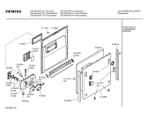 Схема №6 SE54A534FF с изображением Передняя панель для электропосудомоечной машины Siemens 00434656