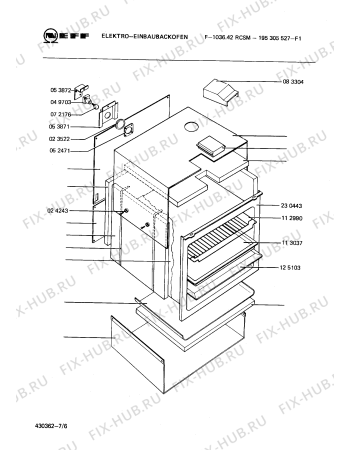 Схема №7 195305527 F-1036.42RCSM с изображением Переключатель для плиты (духовки) Bosch 00025302