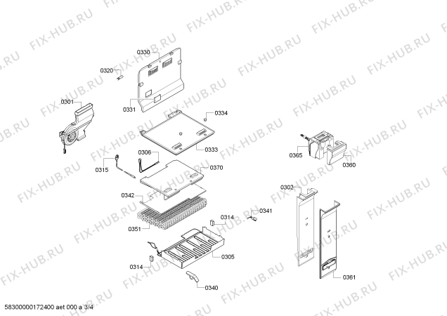 Схема №3 BD2046H2IN с изображением Декоративная планка для холодильной камеры Bosch 00707880