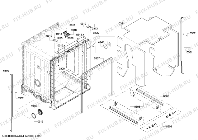 Схема №4 SHE6AP06UC с изображением Панель управления для посудомоечной машины Bosch 00683490