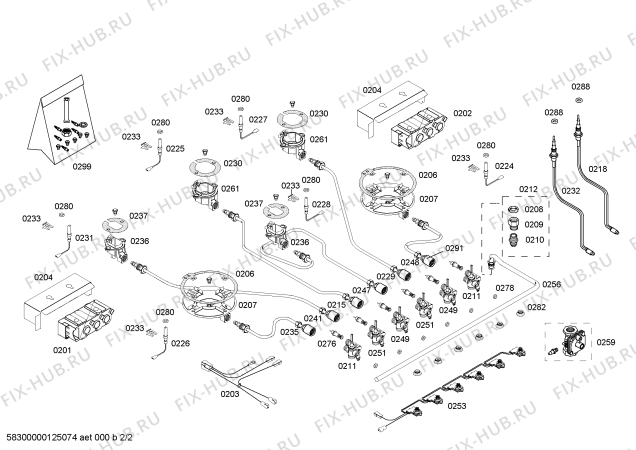 Взрыв-схема плиты (духовки) Neff T29R8N0AU ENC.T29R8N0AU 4G+2W NE90F - Схема узла 02