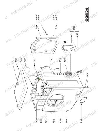 Схема №7 AWI 312 HK с изображением Порошкоприемник (дозатор) для стиралки Whirlpool 481241870046