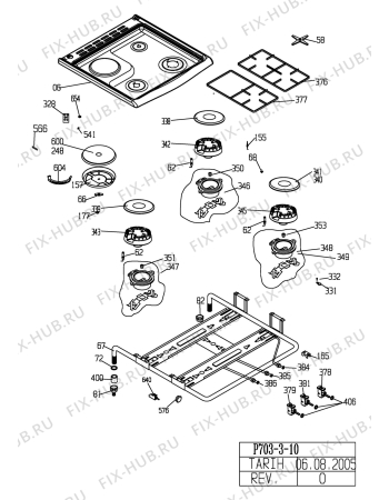 Схема №6 BEKO CM 62120 (7701388315) с изображением Инструкция по эксплуатации для плиты (духовки) Beko 285942037