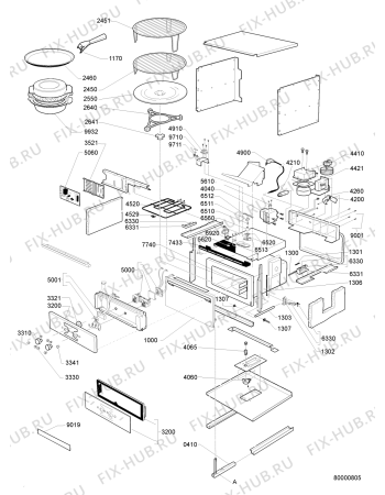 Схема №1 EMCCS 8660 WS с изображением Кнопка для микроволновой печи Whirlpool 480120100433