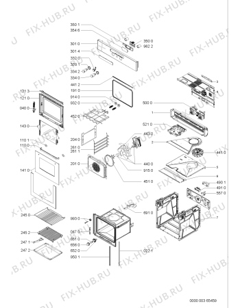 Схема №1 AKZ451IX02 (F091135) с изображением Другое для электропечи Indesit C00314802