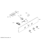 Схема №6 VVH31B1120 с изображением Панель управления для плиты (духовки) Bosch 00667506