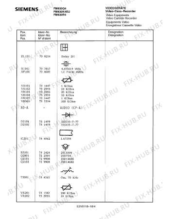 Взрыв-схема телевизора Siemens FM630R4 - Схема узла 05