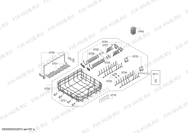 Схема №8 SMI46TS016, PerfectDry с изображением Передняя панель для посудомойки Bosch 11023142