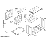Схема №3 4HB426X Horno lynx ind.inx.multf.carr.ec2 с изображением Стекло часов для плиты (духовки) Bosch 00617059