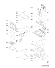 Схема №1 ESN 3483/BR с изображением Дверка для духового шкафа Whirlpool 481945058165