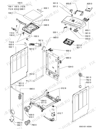 Схема №2 AWE 6527 с изображением Модуль (плата) для стиралки Whirlpool 481075161656