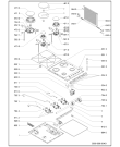 Схема №1 AKL 711/IX с изображением Трубка подачи газа для духового шкафа Whirlpool 481231039128