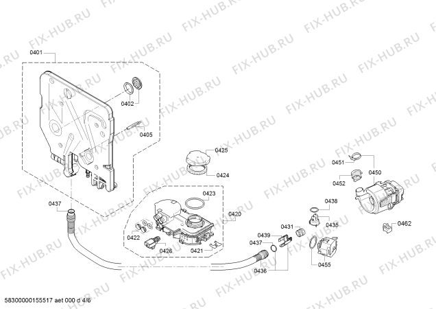 Схема №6 3VK300BC с изображением Передняя панель для посудомойки Bosch 11007768