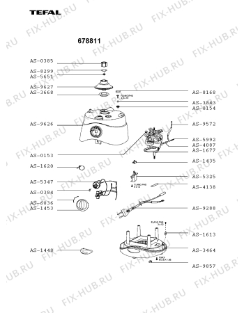 Взрыв-схема блендера (миксера) Tefal 678811 - Схема узла 678811IT.__2