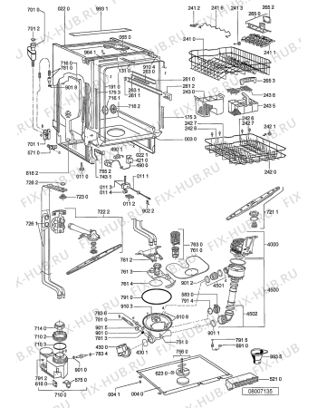 Схема №2 WP 75/3 с изображением Панель для посудомойки Whirlpool 480140101347