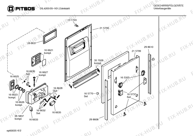 Схема №6 DLS4202 с изображением Инструкция по эксплуатации для посудомойки Bosch 00529046