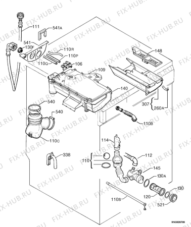 Схема №5 L62699 с изображением Микромодуль для стиралки Aeg 973914515208002