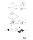 Схема №1 AKR 688 WH с изображением Воздуховод для электровытяжки Whirlpool 480122101056