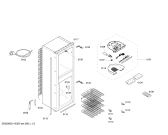 Схема №3 K4254X7GB с изображением Дверь для холодильной камеры Bosch 00244031