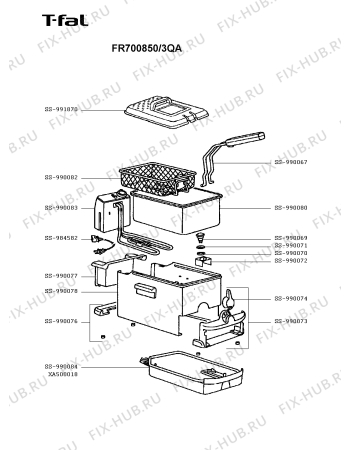 Схема №1 FR700900/3Q с изображением Держатель для электрофритюрницы Seb SS-990076