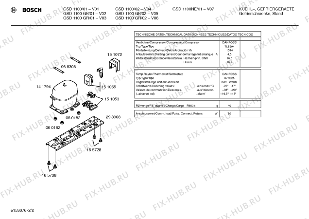 Взрыв-схема холодильника Bosch GSD1100GR - Схема узла 02