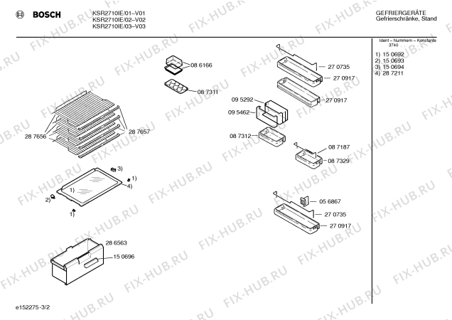 Взрыв-схема холодильника Bosch KSR2710IE - Схема узла 02