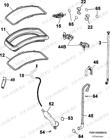 Взрыв-схема стиральной машины Rosenlew RTT1011 - Схема узла Hydraulic System 272